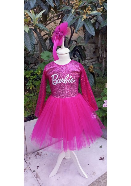 Uzun Kollu Payet Barbie Tütü Elbise fiyatları