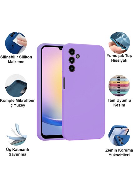Samsung Galaxy A25 Kılıf Lansman Premium Silinebilir Silikon fiyatları