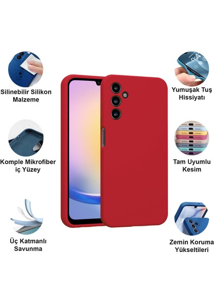 Samsung Galaxy A25 Kılıf Lansman Premium Silinebilir Silikon fiyatları