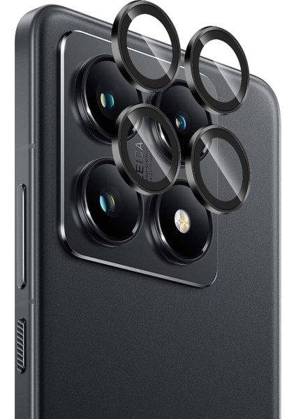 Xiaomi Mi 14T Pro ile Uyumlu Temperli Cam Tekli Kamera Lens Koruyucu