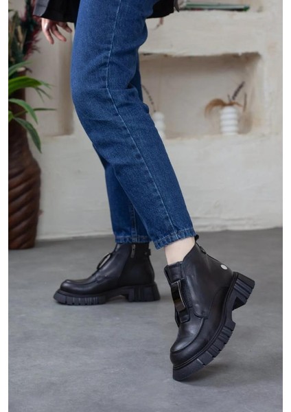 D24KB 1990 Siyah Deri Kadın Bot fırsatları