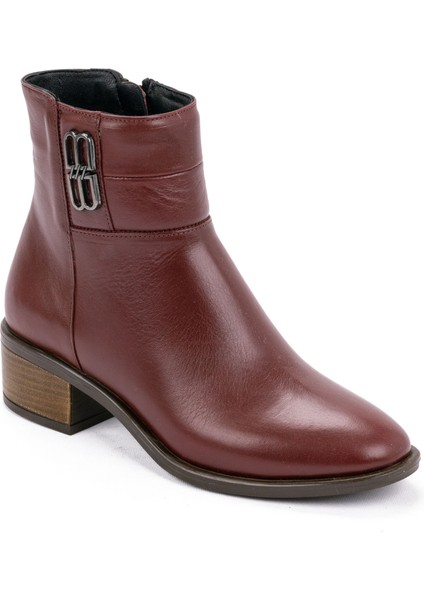 Kadın Deri Tokalı Alçak Topuklu Günlük Bot fiyatları