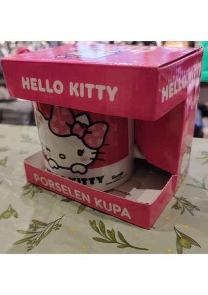 Hello Kitty Figürlü Porselen Kupa Bardak