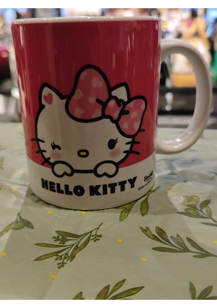 Hello Kitty Figürlü Porselen Kupa Bardak