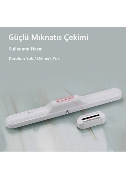 Dolap Için Mutfak Tezgah Şarjlı LED Işık USB Şarjlı Kablosuz Mıknatıslı LED Lamba 3 Farklı Işık Renk