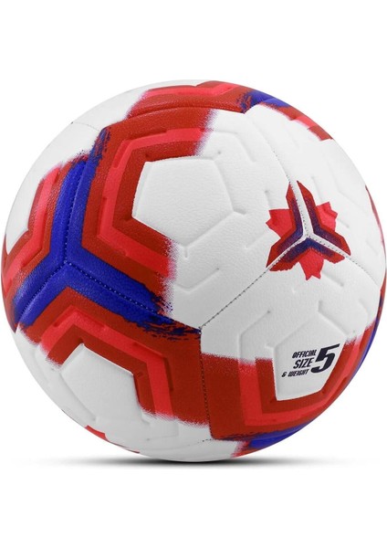 Telvesse Orijinal Futbol Topu Premiera Halı Saha Sert Zemin Futbol Topu Hibrit Kırmızı No:5 Premier