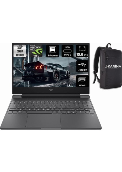 Hp Victus 15-FA1060NT Intel I7-13620H 48GB Ram 512GB SSD Rtx 4050 6gb 15,6" 144 Hz W11 Notebook A0BG5EA-02 (Outlet)