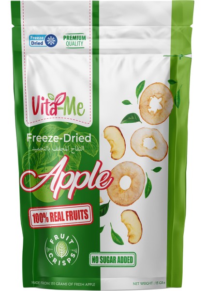 Freeze Dried Apple 15 Gram - Dondurularak Kurutulmuş Çıtır Elma Atıştırmalık