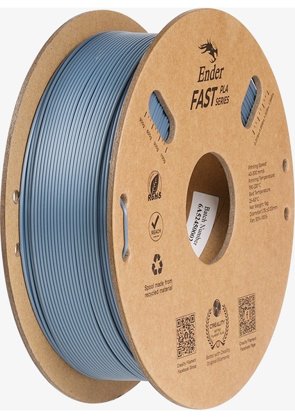 Fast Pla Filament Açık Gri 1.75MM 1kg Standart