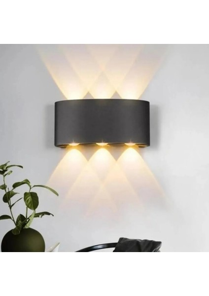 Haiti Günışığı Hüzmeli LED Aplik 220 V Su Geçirmez 10W 3200K Iç Dış Mekan Aydınlatma