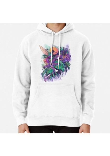 Purple Garden Baskılı Sweatshirt