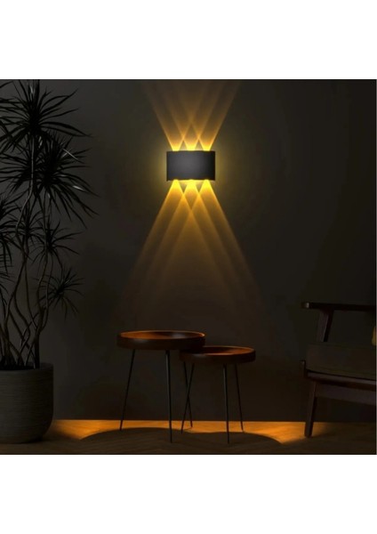 Günışığı Hüzmeli LED Aplik 220 V Haiti Su Geçirmez 10W 3200K Iç Dış Mekan Bahçe Aydınlatma
