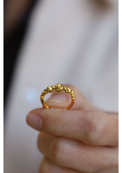 14 Ayar Altın Dorika Cımarlı Yüzük fırsatları