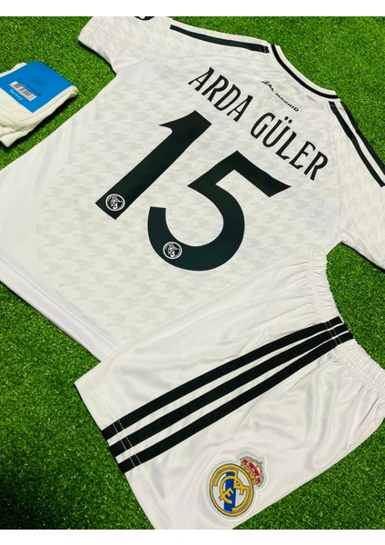 Real Madrid 2024/25 Yeni Sezon Arda Güler Iç Saha Çocuk Forması 4'lü Set