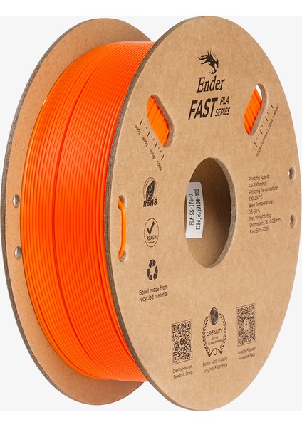 Fast Pla Filament Turuncu 1.75MM 1kg Standart