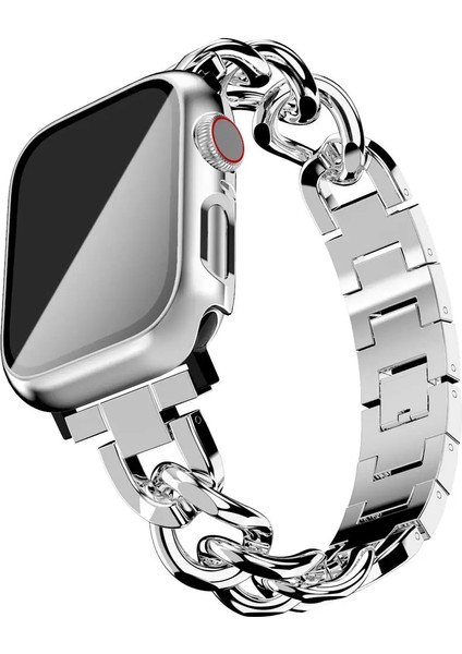 Apple Watch Band Ultra 1/2 Uyumlu 42/44/45/46/49 Mm, Iwatch Seri 10 46MM Paslanmaz Çelik Denim Zincir Şık Kordon fiyatları