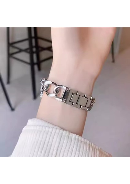 Apple Watch Band Ultra 1/2 Uyumlu 42/44/45/46/49 Mm, Iwatch Seri 10 46MM Paslanmaz Çelik Denim Zincir Şık Kordon fırsatları