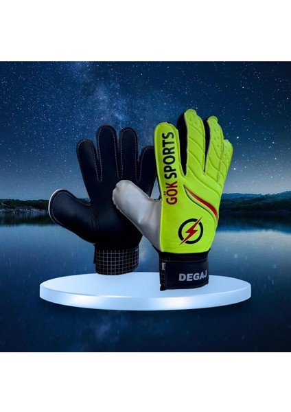 Degaj Yetişkin Big Çocuk Kaleci Eldiveni Junior Kidz Goalkeeper Gloves Bilek Bandajlı 5-6-7-8-9-10