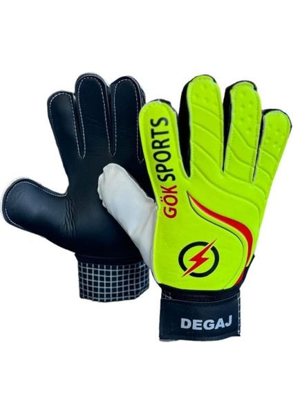 Degaj Yetişkin Big Çocuk Kaleci Eldiveni Junior Kidz Goalkeeper Gloves Bilek Bandajlı 5-6-7-8-9-10 fırsatları