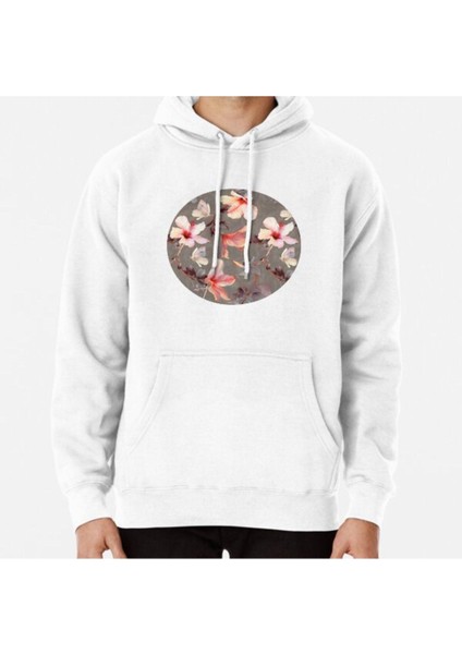 Coral Hibiscus Baskılı Sweatshirt