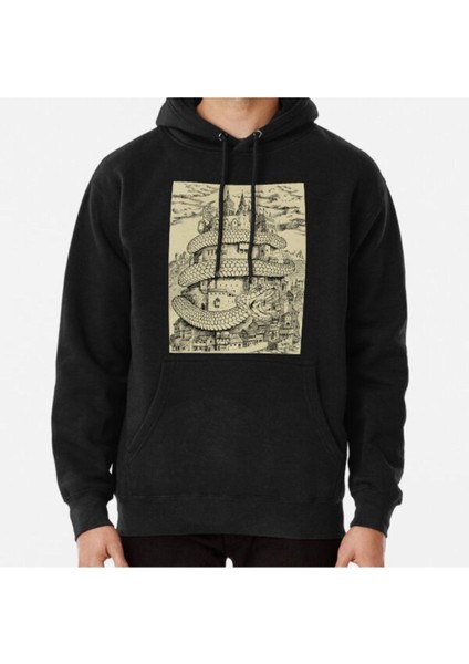 The Serpent’s Stranglehold (Monochrome Version) Baskılı Sweatshirt