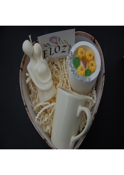 Sevgiliye Özel Yılbaşı Konseptli Soya Wax Mum