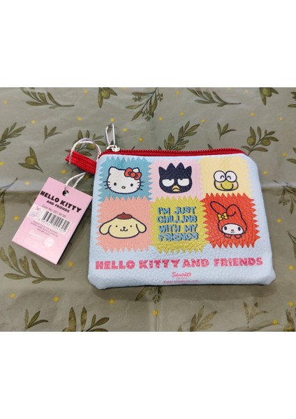 Çocuk Fermuarlı Para Çantası Cüzdan Kuromi Hello Kitty Figürlü Suni Deri