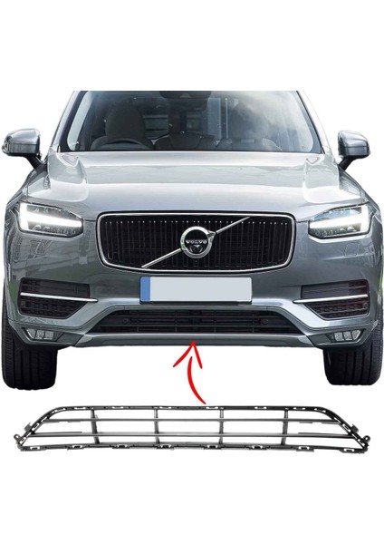 Volvo XC90 Ön Tampon Orta Izgarası Alt Panjur 2015 2020 fiyatları