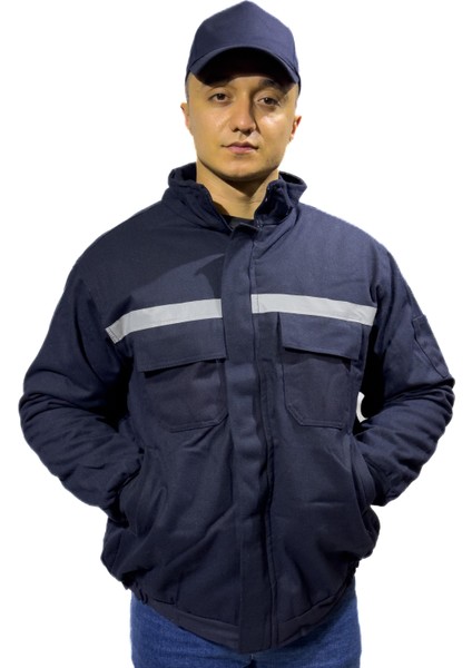 Gabardin 7/7 Reflektörlü Kışlık Mont Lacivert
