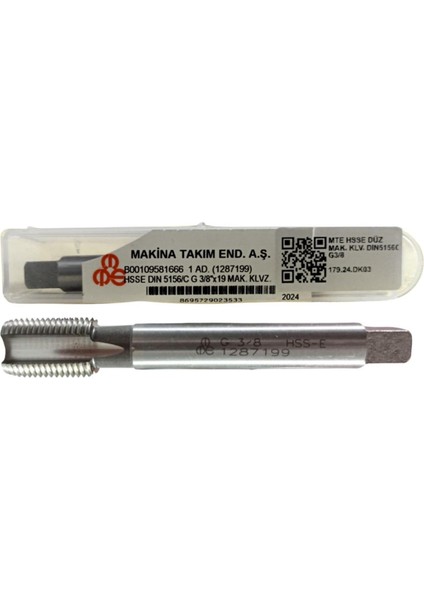 Mte Hsse Düz Mak. Klv. DIN5156C G3/8"19 109581666