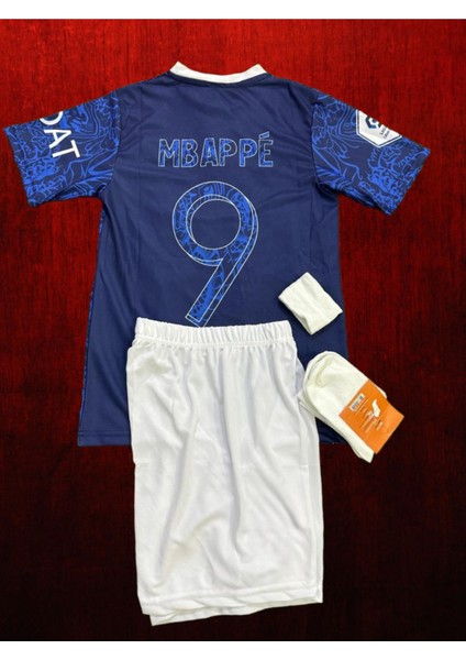 Lion Çocuk M.bappe Forma Şort Çorap 3lü Set