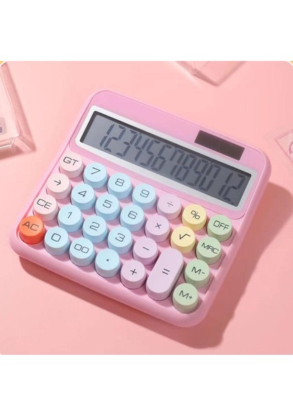 Hesap Makinesi Daktilo Stili Büyük LCD Ekran Kolay Okuma Yuvarlak Tuşlu Hesap Makinesi 27 Tuşlu modelleri