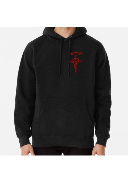 Zoka Wear Fullmetal Alchemist - Flamel Insignia (Red) Baskılı Sweatshirt