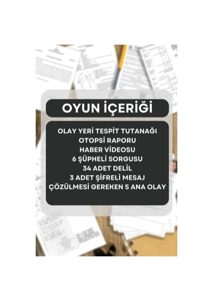 Kanlı Sevgililer Günü - Dedektif Oyunu - Dedektiflik Oyunu - Kutu Oyunu - Cinayet Oyunu - Zeka Oyunu