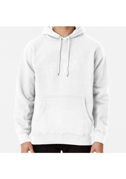 Hablando Huevadas En Blanco Baskılı Kapşonlu Sweatshirt