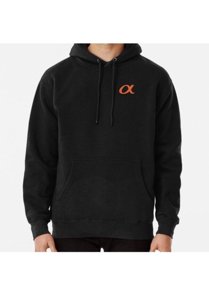 Sony Alpha Baskılı Kapşonlu Sweatshirt