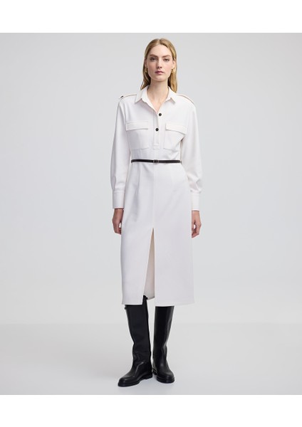 Kemerli Gömlek Yaka Elbise IW6240002235018 fiyatları