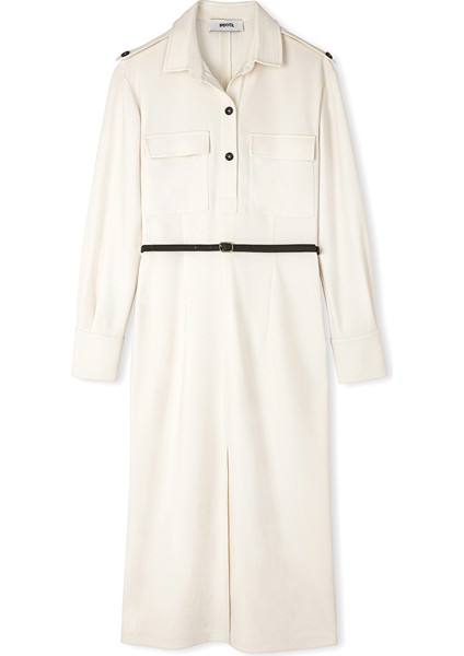 Kemerli Gömlek Yaka Elbise IW6240002235018 indirimleri