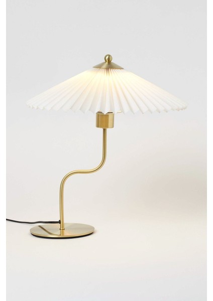 Modern Abajur Umbrella Tasarım Abajur Gold Sarı Krem Abajur fiyatları
