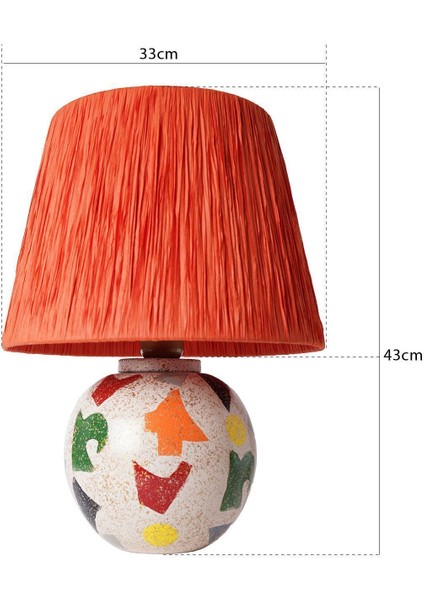 Carte Handmade Seramik Abajur Turuncu fiyatları