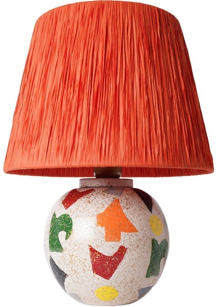 Carte Handmade Seramik Abajur Turuncu modelleri