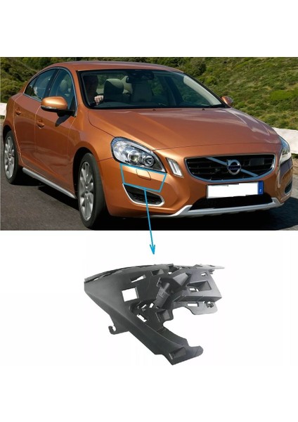 Volvo S60 V60 Sağ Tampon Far Alt Iç Braketi 2011 2012 2013 fiyatları