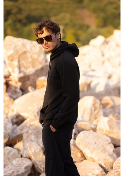 Unisex Hoodie Kalın Oversize Kapüşonlu Sweatshirt fırsatları