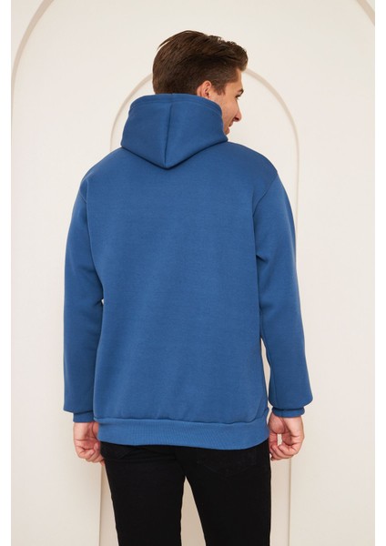 Unisex Hoodie Kalın Oversize Kapüşonlu Sweatshirt
