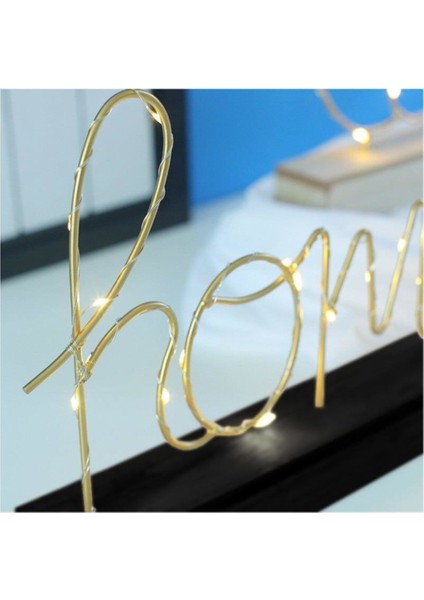 Ev Home Yazılı Pilli LED Işık Ev Dekor Aydınlatma Lamba modelleri