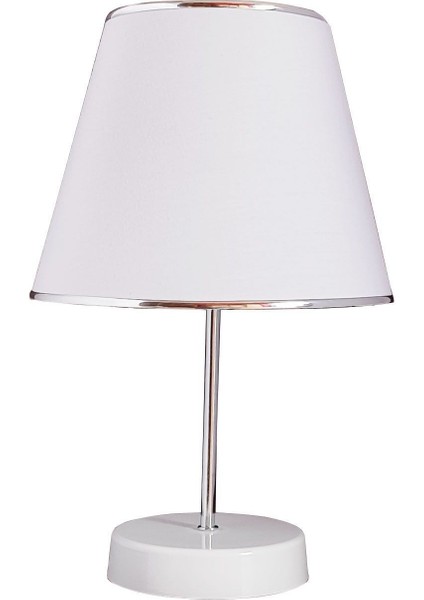 Kumaş Slim Abajur Masa Lambası Beyaz E98A 1 Modern 16-30 E27 Beyaz fiyatları