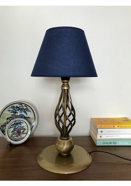 E x clusie Burgu Abajur, Abajur Masa Lambası, Dekorasyon Lambası, Kumaş Başlıklı Abajur, Lampshade