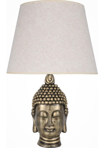 Gold Krem Modern Dizayn Büyük Buda Abajur