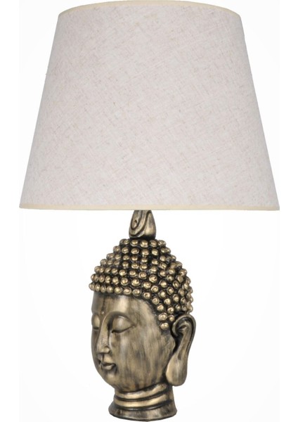 Gold Krem Modern Dizayn Büyük Buda Abajur
