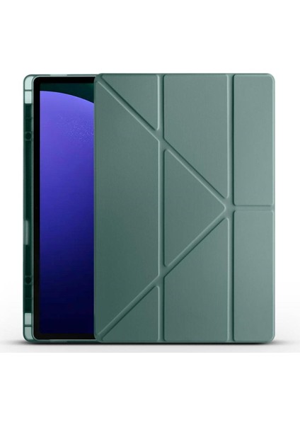 Tab S10 Ultra (X920) / S9 Ultra (X910) / Tab S8 Ultra Uyumlu Kılıf Kalem Bölmeli Standlı Smart Cover